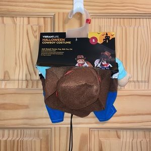 Western COWBOY Halloween Dog Cat Pet Costume - Size S Small Vibrant Life NEW
